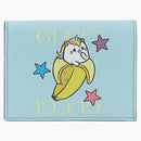 Gucci Rainbow And Stars Banana Print Card Case Blue