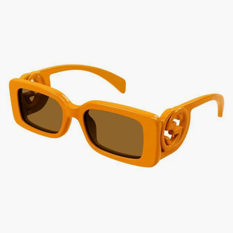 Gucci Rectangle Frame Solglasögon Orange/Brown (GG1325S-008-54)
