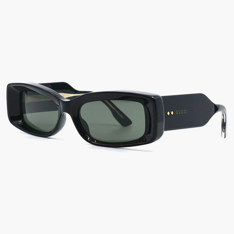 Gucci rektangel solglasögon svart/grå (GG1528S-001)