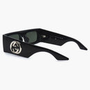 Gucci Rectangle Sunglasses Black/Gray (GG1646S-001)