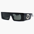 Gucci Rectangle Sunglasses Black/Gray (GG1646S-001)