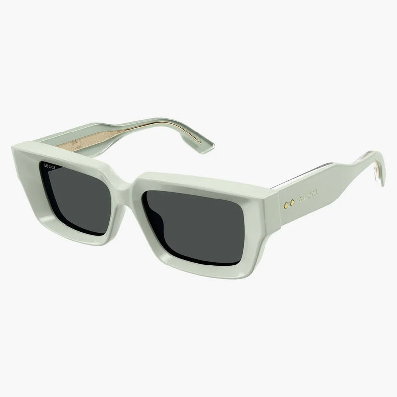 Gucci Rectangle Sunglasses Pastel Green/Gray (GG1529S-003)
