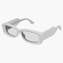 Gucci Rectangle Sunglasses White/Gray (GG1528S-005)