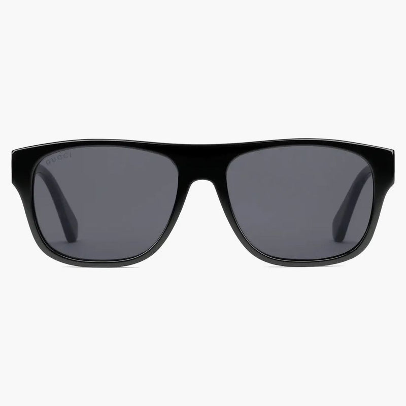 Gucci Rectangular Frame Acetate Sunglasses Black (519163 J0070 7710)