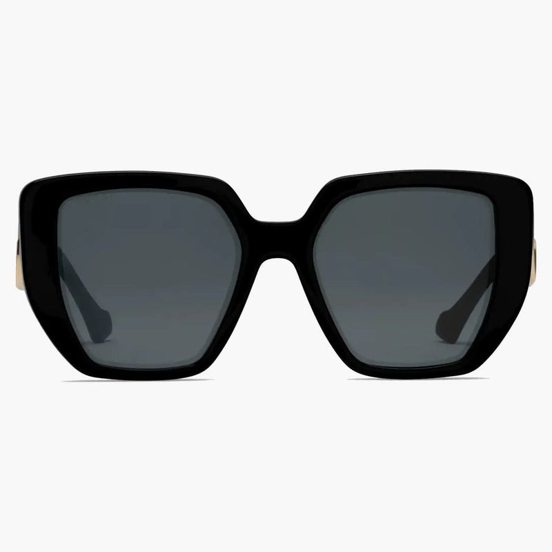 Gucci Rectangular Frame Sunglasses Black/Gold (663746 J0740 1012)