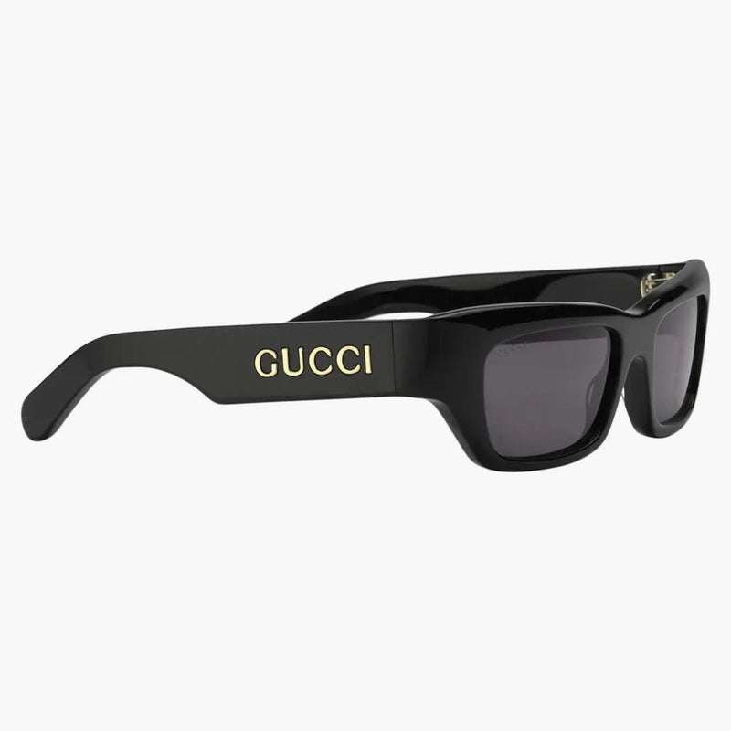 Gucci Rectangular frame Sunglasses Black/Gray (733383 J0740 1012)