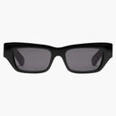 Gucci Rectangular Frame Solglasögon svart/grå (733383 J0740 1012)