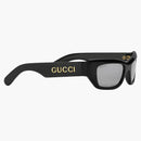 Gucci Rectangular frame Sunglasses Black/Silver (733383 J0740 1081)