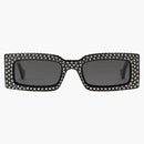 Gucci Rectangular Frame Sunglasses Black/Silver/Gold (755254 J0741 1012)