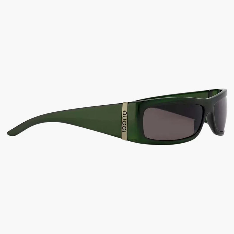 Gucci Rectangular Frame Sunglasses Dark Green