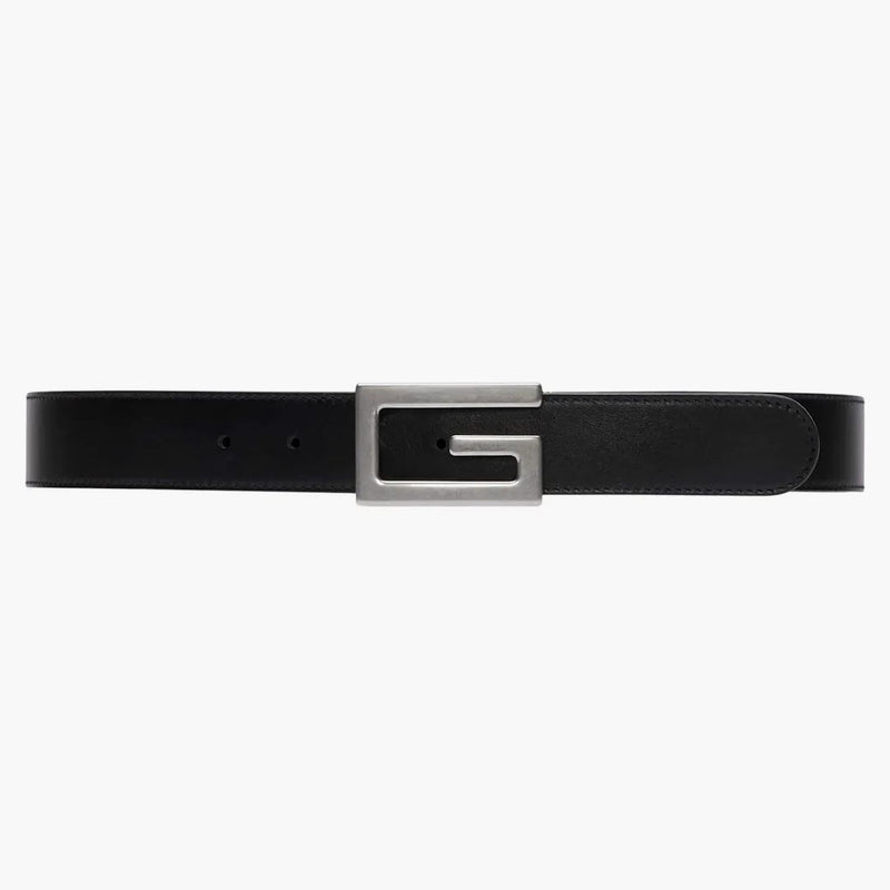 Gucci Reversible Belt with Square G Buckle GG Supreme Black