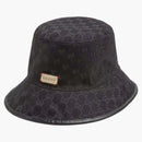 Gucci reversible canvas Bucket has Black/Gray