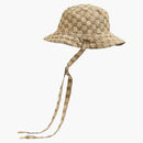 Gucci reverzibilní má v plátně GG a nylon béžové/hnědé