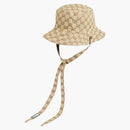 Gucci reverzibilní má v plátně GG a nylon béžové/hnědé