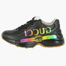 Gucci Rhyton Rainbow Logo Sneaker Black (Women's)