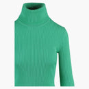 Gucci Ribbed Turtleneck svetr zelená