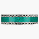 Gucci Ring with Interlocking G Turquoise Enamel Silver