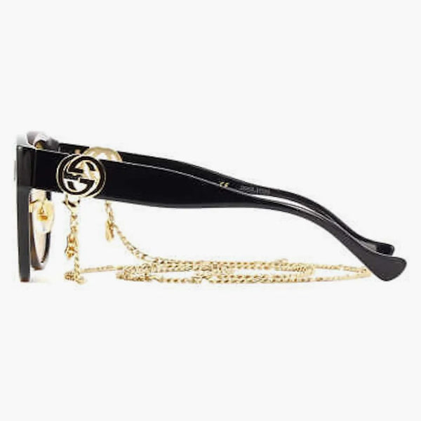 Occhiali da sole Gucci Round Chain Havana/Yellow (GG1028SK-003)