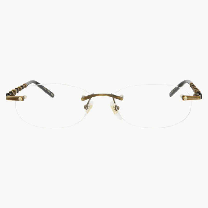 Gucci runda glasögon guld/guld/transparent (GG0857OJ-30009604-001)