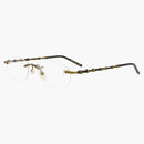 Kulaté brýle Gucci Gold/Gold/Transparent (GG0857OJ-30009604-001)