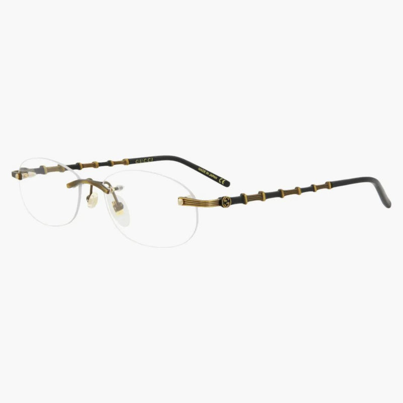 Gucci runda glasögon guld/guld/transparent (GG0857OJ-30009604-001)