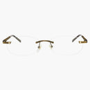 Gucci runda glasögon guld/guld/transparent (GG0857OJ-30009604-002)