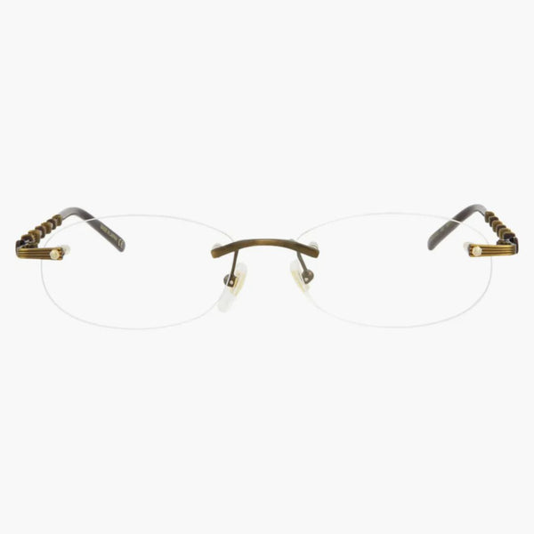 Gucci Round Eyeglasses Gold/Gold/Transparent (GG0857OJ-30009604-002)