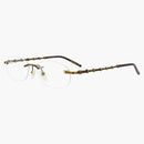 Gucci runda glasögon guld/guld/transparent (GG0857OJ-30009604-002)