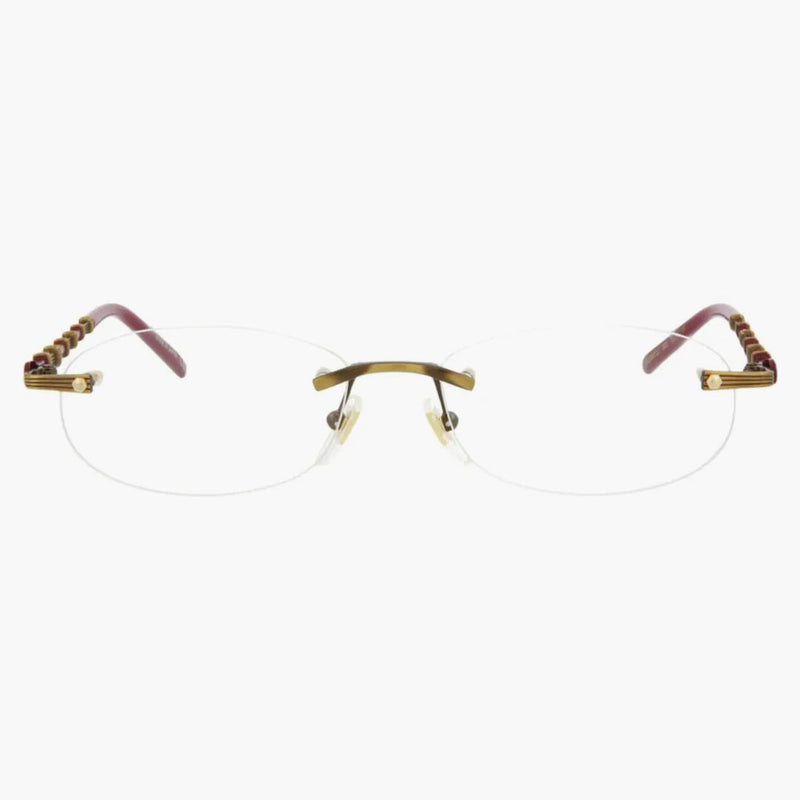 Kulaté brýle Gucci Gold/Gold/Transparent (GG0857OJ-30009604-003)