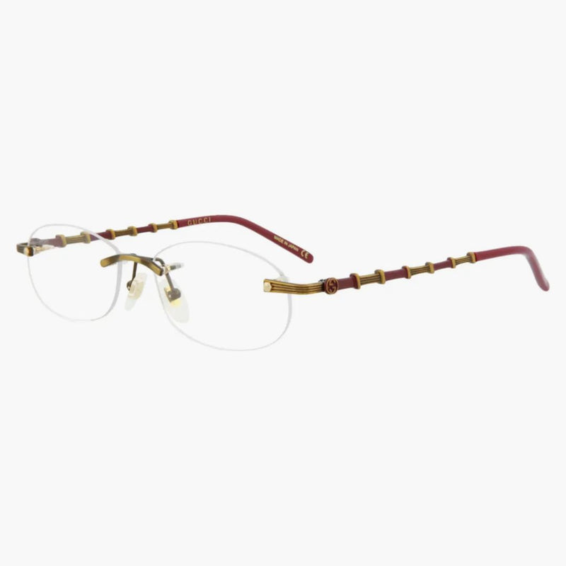 Kulaté brýle Gucci Gold/Gold/Transparent (GG0857OJ-30009604-003)