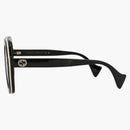 Gucci round frame acetate sunglasses black/black/gray (GG1240S-30013512-001)