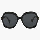 Gucci round frame acetate sunglasses black/black/gray (GG1240S-30013512-001)