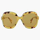 Gucci round frame acetate sunglasses havana/havana/brown (gg1240s-30013512-003)