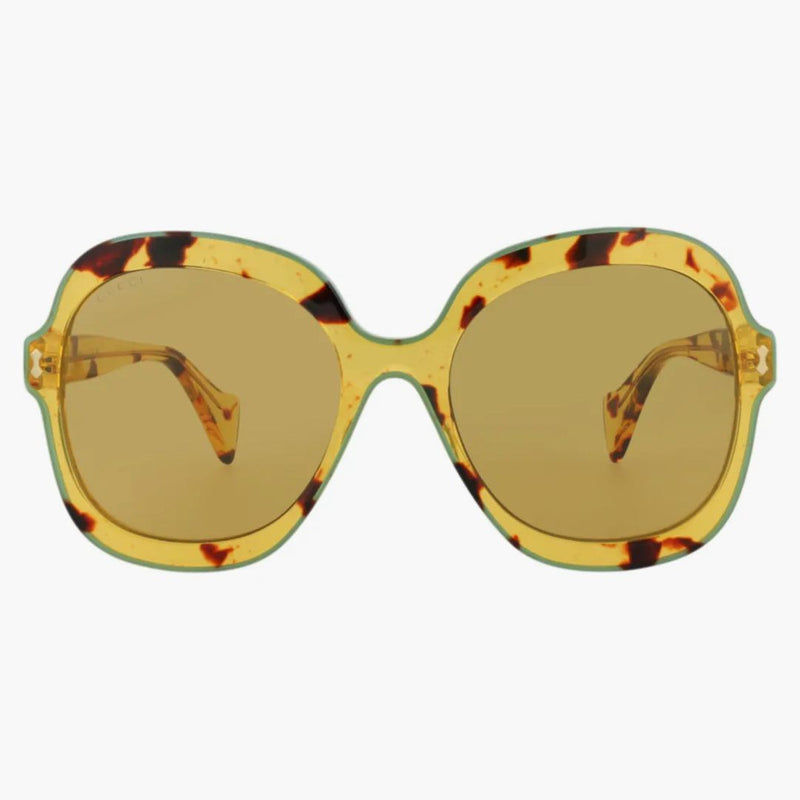 Okrągłe okrągłe okulary przeciwsłoneczne Gucci Havana/Havana/Brown (GG1240S-30013512-003)