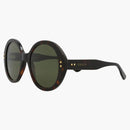 Gucci round frame acetate sunglasses Havana/Havana/Green (GG1081S-30012874-003)