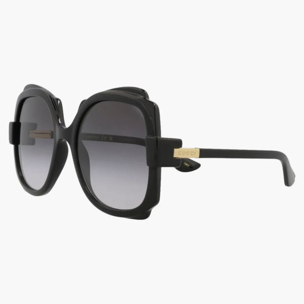 Occhiali da sole in iniezione rotonda Gucci Black/Black/Grey (GG1431S-300144433-001)