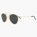 Gucci Round-Frame Metal Sunglasses Gold/Gold/Gray (GG1034S-30011714-002)
