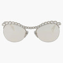 Kovové sluneční brýle Gucci Silver/Silver/Yellow (GG0994S-30011393-001)