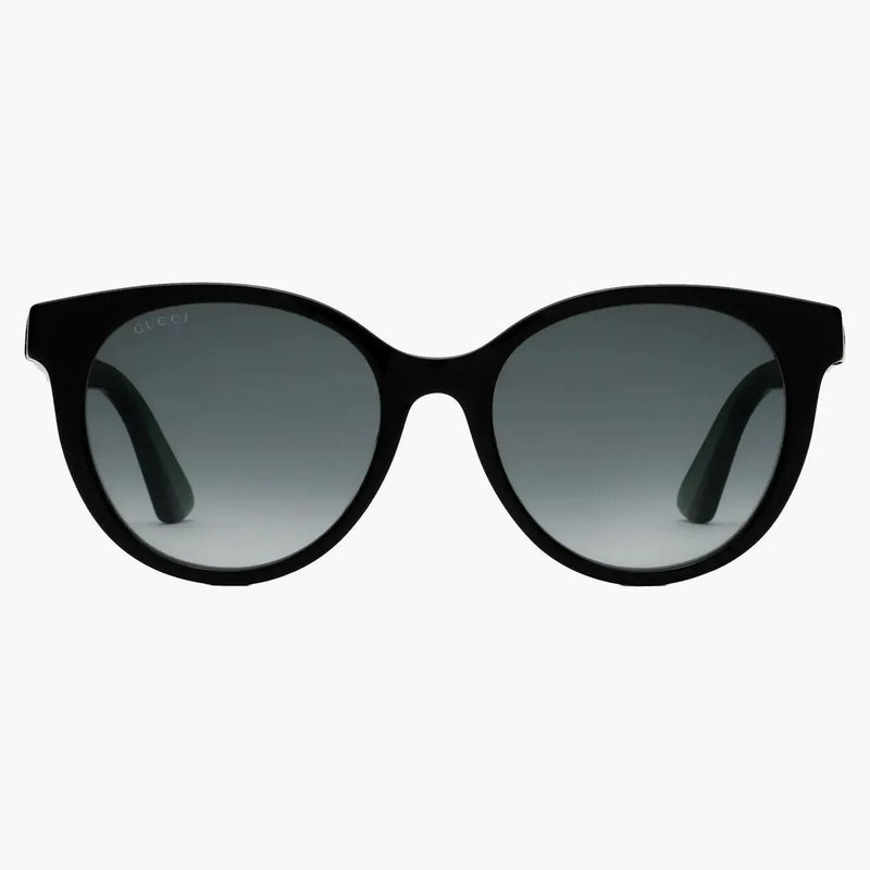 Gucci Round Frame Sunglasses Black/Green (610932 J0740 1031)
