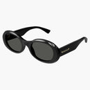 Gucci Round Frame Sunglasses Black/Gray (GG1587S-001-Fri)