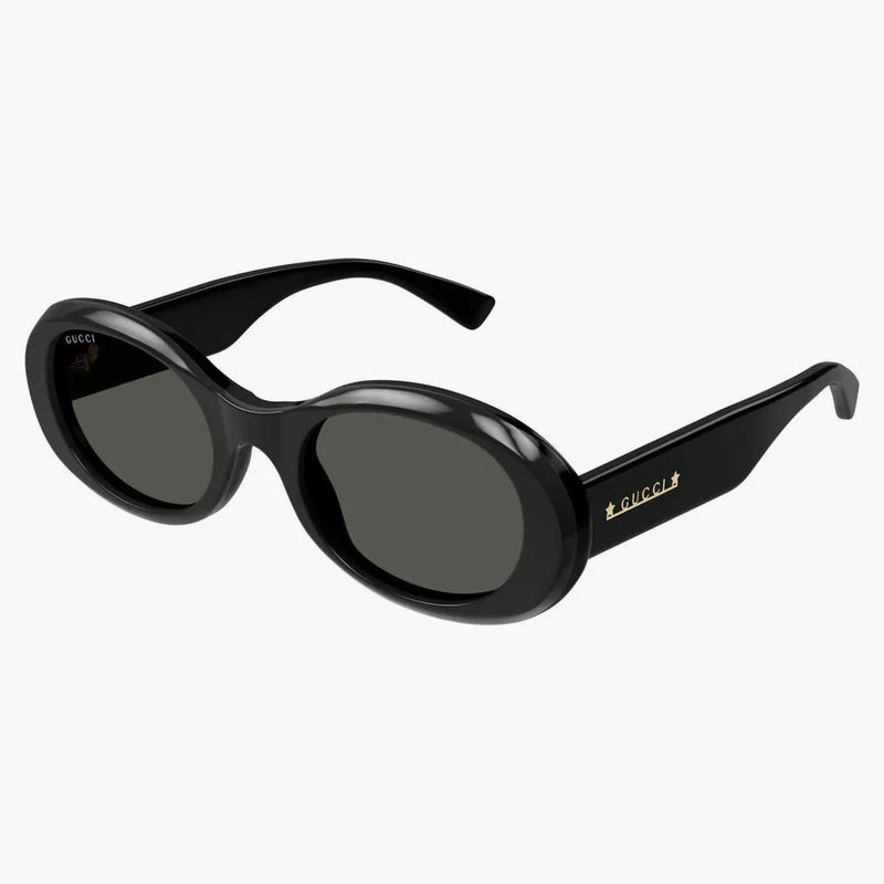 Gucci Round Frame Sunglasses Black/grey (gg1587s-001-fr)