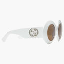 Gucci Round-Frame Sunglasses White (779491 J0740 9223)