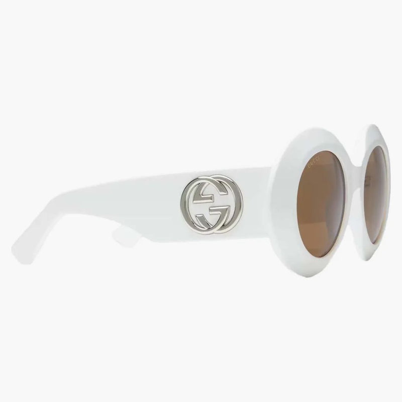 Gucci Round-Frame Sunglasses White (779491 J0740 9223)