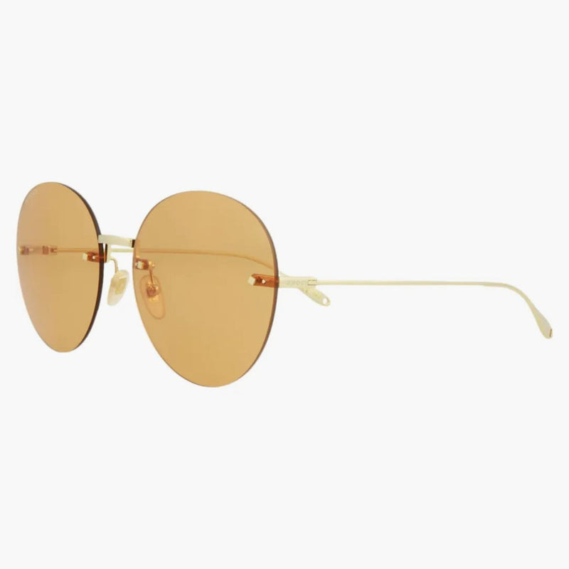 Gucci Round Oval Sunglasses Gold/Gold/Orange (GG1149S-30012724-007)