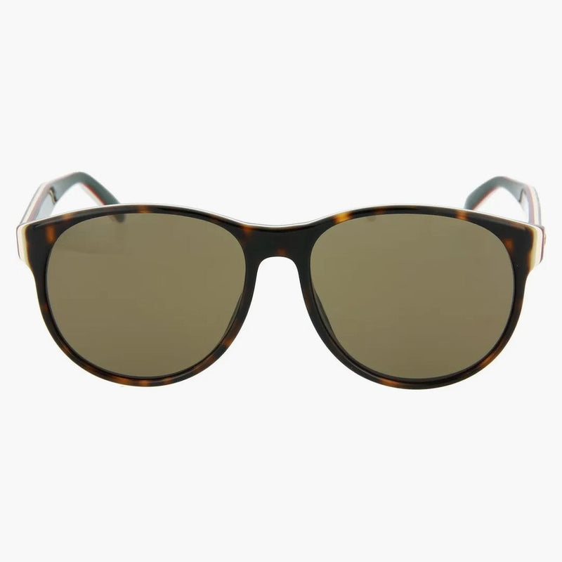 Gucci Round Oval Sunglasses Havana/Gold/Green (GG0271S-30002360-002)