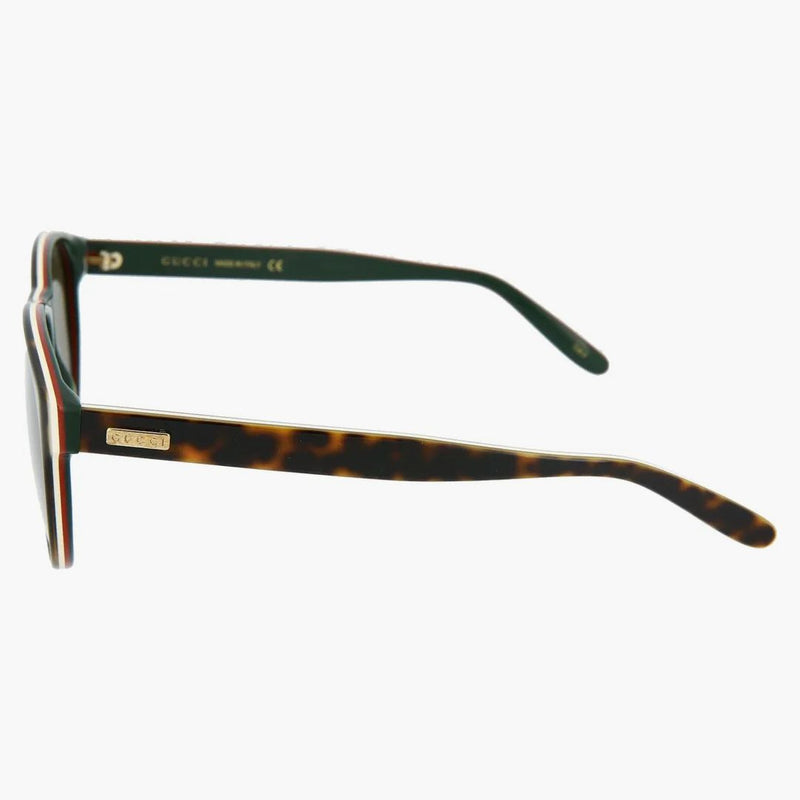Gucci Round Oval Sunglasses Havana/Gold/Green (GG0271S-30002360-002)