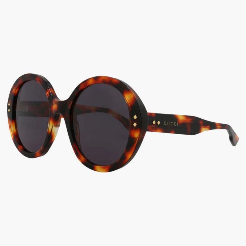 Gucci Round Oval Sunglasses Havana/Smoke (GG1081S-30012874-002)