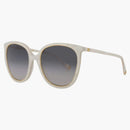 Gucci Round Oval Sunglasses White/White/Gray (GG1076S-30012794-003)