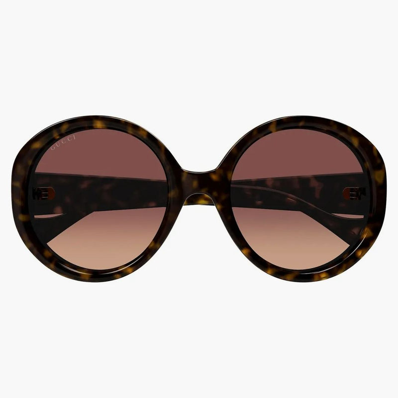 Gucci kulaté sluneční brýle hnědé (GG1256S-002-FRI)