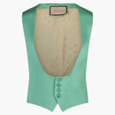 Gucci Scoopneck Tailored Vest Green